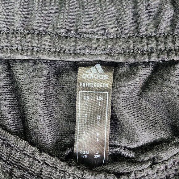 Mens Black Adidas Primegreen  Jogger Pants Athletic Loungewear Drawstring Size L - Picture 6 of 13